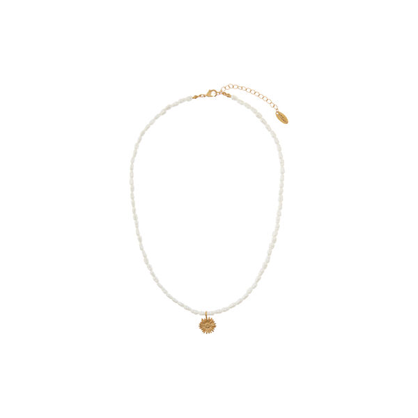 Daisy Charm Pearl Collar Necklace, Orelia