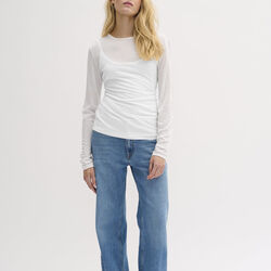 10 THE ONECK LONG SLEEVE, off white, My Essential Wardrobe