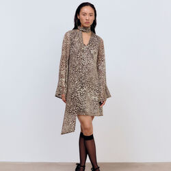 Marianne Dress Leo Lurex, gold brown shimmer, Ida Sj&ouml;stedt