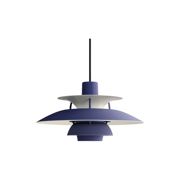 PH 5 Mini Monochrome Pendant, monochrome dusty indigo, Louis Poulsen