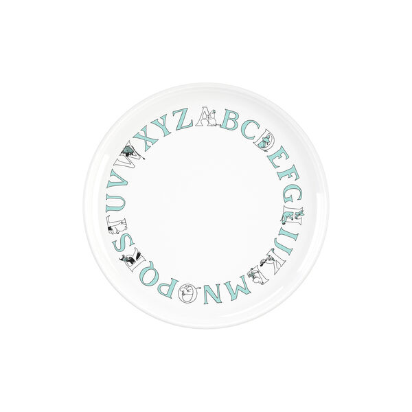 Moomin ABC tallerken Ø 20 cm, moomin turqouise, RIG-TIG