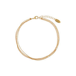 Mixed Chain Fine 3 Row ankelkjede, Orelia