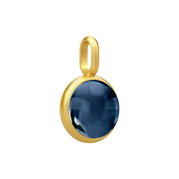 Primini anheng, gold/sapphire blue Primini anheng, gold/sapphire blue, Julie Sandlau
