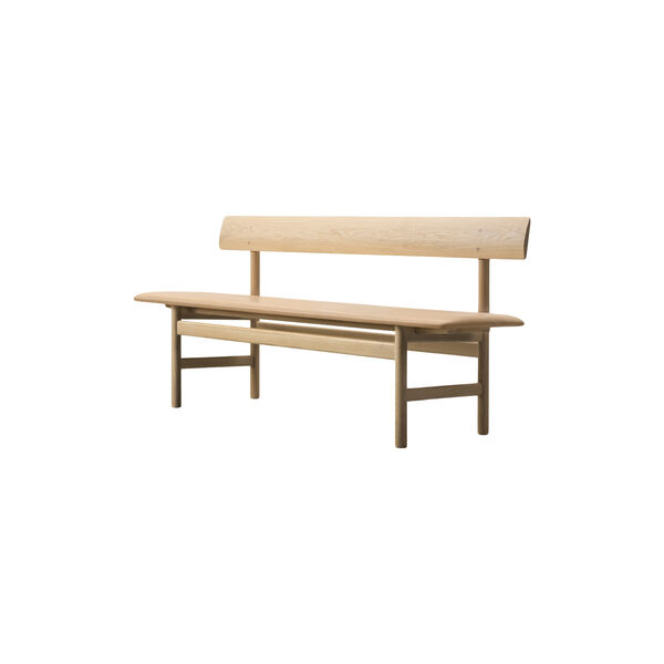 3171 The Mogensen Bench benk, såpebehandlet eik/natural 90 3171 The Mogensen Bench benk, såpebehandlet eik/natural 90, Fredericia Furniture