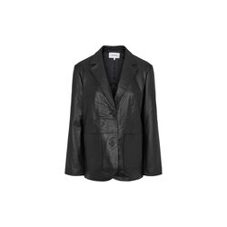 SRDella Leather Blazer, black, Soft Rebels