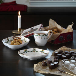 Stjerne Riflet Jul fat, 22 cm, Royal Copenhagen