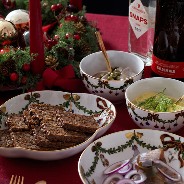 Stjerne Riflet Jul skål 30 cl, 2 stk, Royal Copenhagen