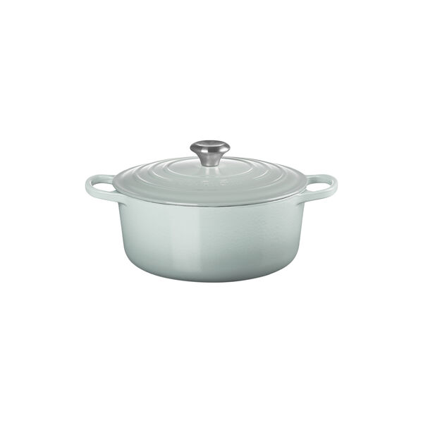 Signature st&oslash;pejern rund gryte &Oslash; 26 cm, sea salt, Le Creuset