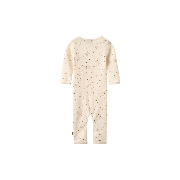 Wool Jumpsuit Haven, 9732 eggshell stars, Wheat