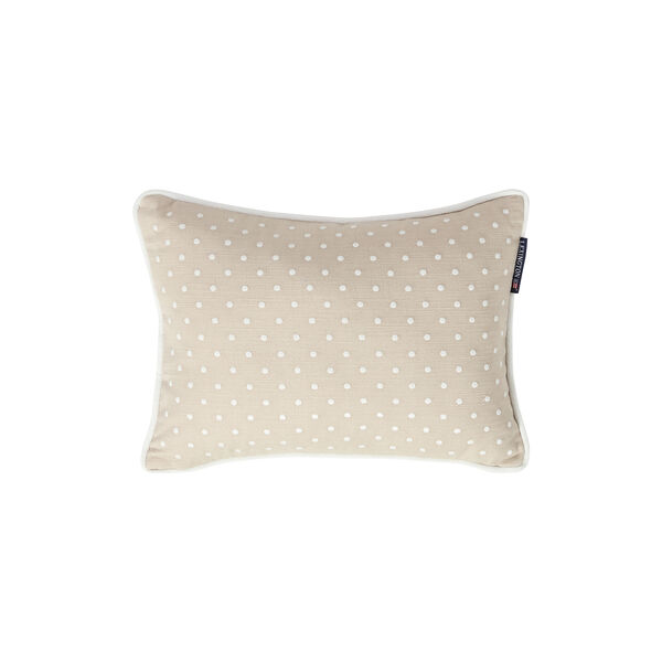 Dotted Linen/Cotton pute, beige/white, Lexington