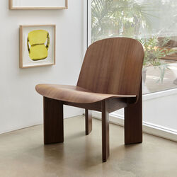 Chisel Lounge Chair, lacquered walnut, HAY