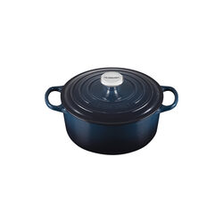 Signature st&oslash;pejern rund gryte &Oslash; 24 cm, nuit, Le Creuset