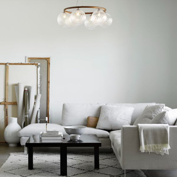 Miira 6 Circular Pendant, dark bronze/optic clear Miira 6 Circular Pendant, dark bronze/optic clear, Nuura