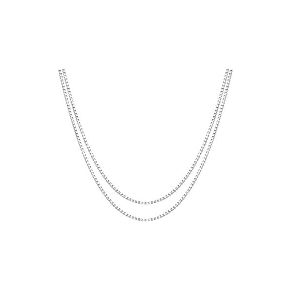 Nova Double Necklace, silver, Nila Noor