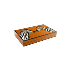 Zebra Backgammon Set, brun, Jonathan Adler