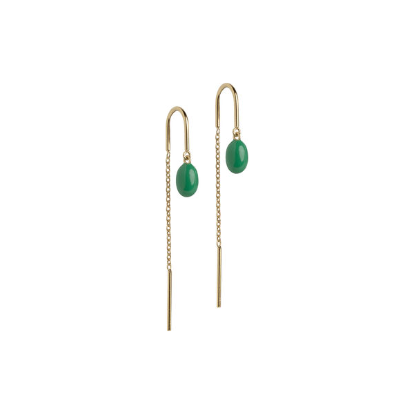 Eleanor &oslash;reringe, gull/grass green, ENAMEL Copenhagen