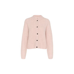 AlphaGZ kort cardigan, rosa gr&aring; melange, Gestuz