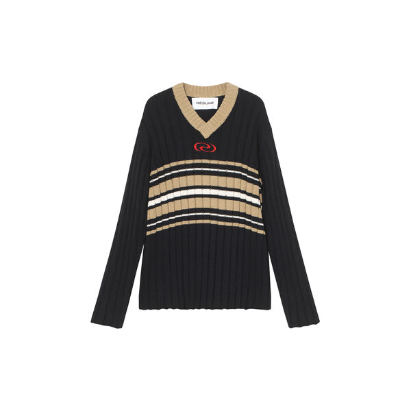 CollinRS strikk genser, black, Résumé