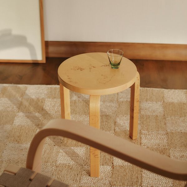 Stool 60 Celebration, Artek + Moomin, Artek