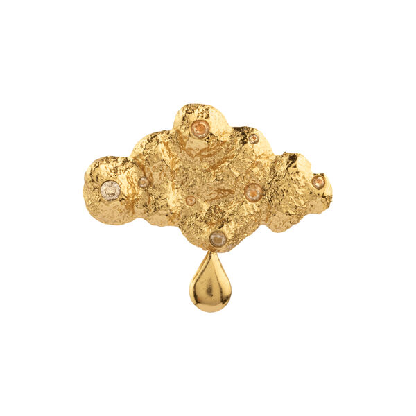 THE SKYFALL BROOCH GILDED, champagne, House of Vincent