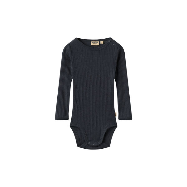 Wool silk body L/S Lucca, 1432 navy, Wheat
