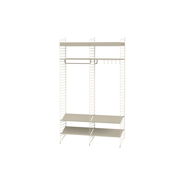 Hallway Bundle K, beige/beige, String Furniture