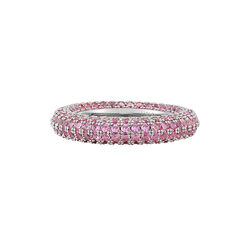 Pave Amalfi ring, rosa/sølv, Luv Aj
