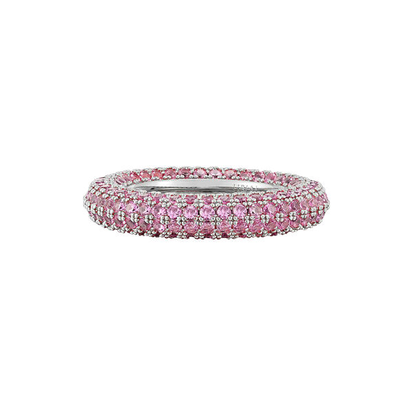 Pave Amalfi ring, rosa/sølv, Luv Aj