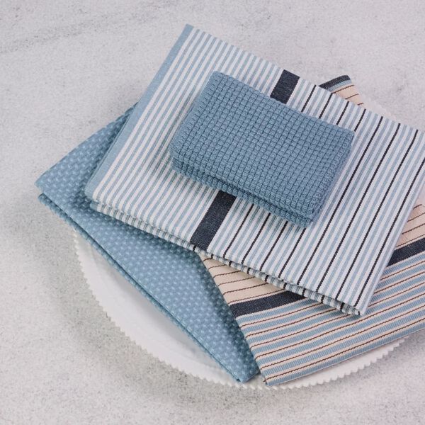 COMET Tea Towel | Blue Hour | Kj&oslash;kkenh&aring;ndkle, Georg Jensen Damask