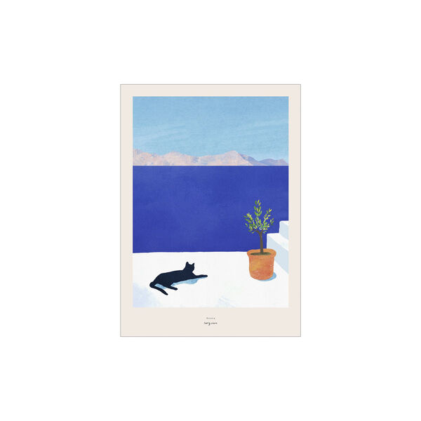 Siesta - Svart katt 2, Poster & Frame