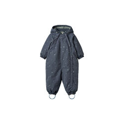 Snowsuit Adi, 9534 greyblue letters, Wheat