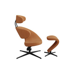 Peel 1™ med fotskammel, orange, Varier Furniture