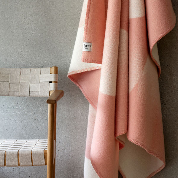 MOON Pledd, rosy sky, R&oslash;ros Tweed