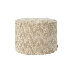 FOSSILE cylinder pouf 40x30 cm, beige, Missoni Home