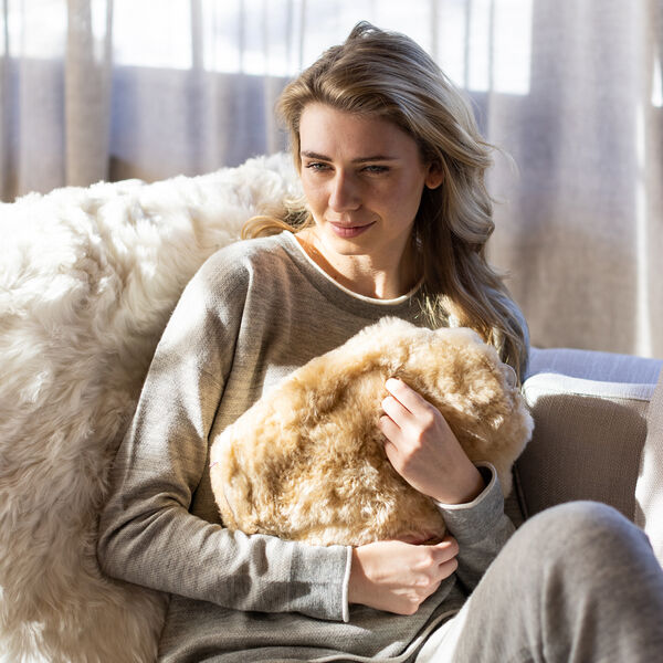 CALMO termodunke, champagne, WEICH Couture Alpaca