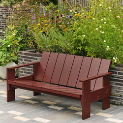 Crate Loungesofa, jernrød, HAY