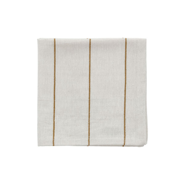 Line Serviett, offwhite/gold, S&ouml;dahl