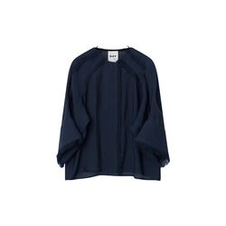 Cassie bluse - Sheer Fringes, dark sapphire, DAY Birger ét Mikkelsen