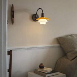 PH 2/2 Vegglampe Centenary Edition, amber/opal white, Louis Poulsen