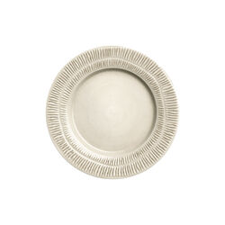 Stripes tallerken 28 cm, sand Stripes tallerken 28 cm, sand, Mateus