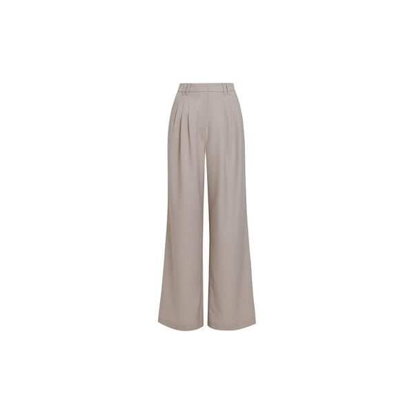 MISHA SUITING PLEATED WIDE LEG TROUSER, stone neutral, French Connection