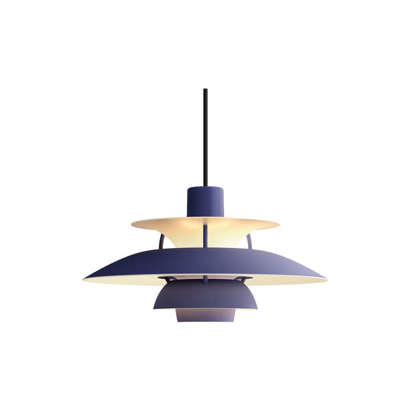PH 5 Mini Monochrome Pendant, monochrome dusty indigo, Louis Poulsen