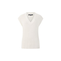 NARIKO RIB VEST, oatmeal mel, French Connection