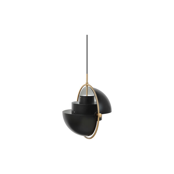 Multi-Lite pendel, charcoal black/messing Multi-Lite pendel, charcoal black/messing, GUBI