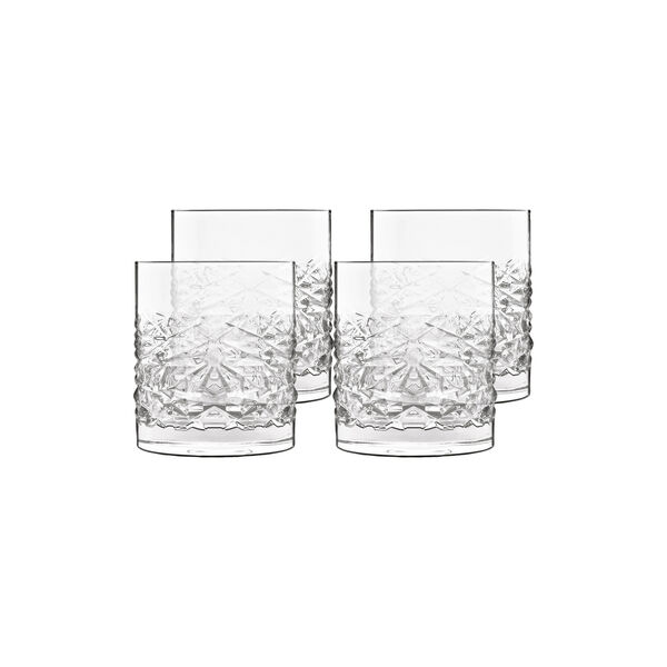 Mixology Textures Vannglass/whiskyglass, 4 stk. Mixology Textures Vannglass/whiskyglass, 4 stk., Luigi Bormioli