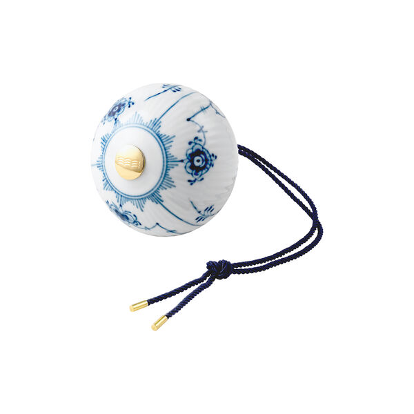 Musselmalt Riflet julekule, Royal Copenhagen