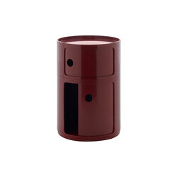 Componibili new big 2 pezzi oppbevaringsbord, bordeaux, Kartell