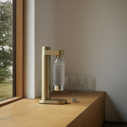 Brus kullsyremaskin, brushed brass, Stelton