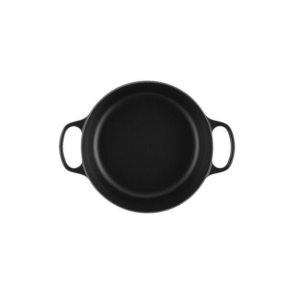 Signature st&oslash;pejern rund gryte &Oslash; 26 cm, matte black, Le Creuset