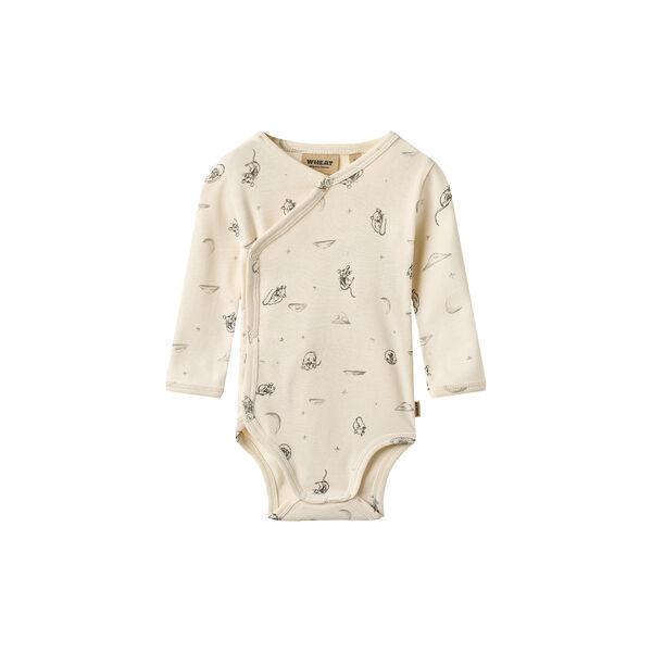 Body Wrap L/S Pil, 9770 dreaming mouse, Wheat